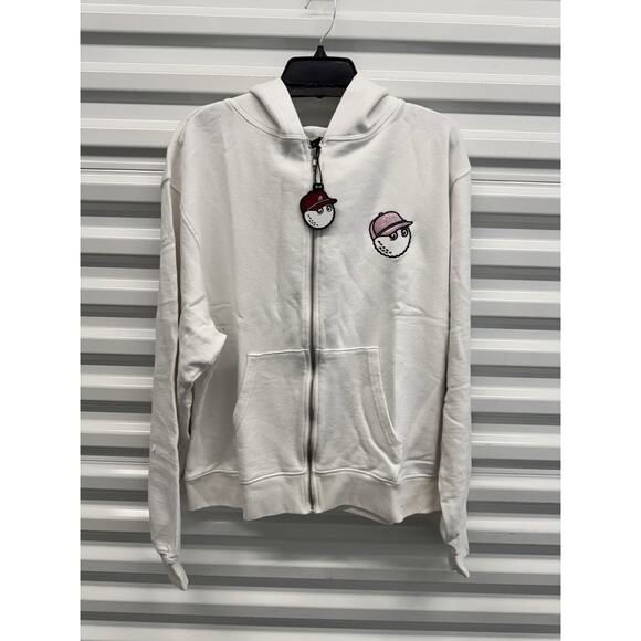 Malbon Golf x Evian French Terry Zip Up White XS